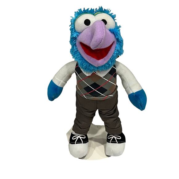 Just Play Disney The Muppets Argyle Vest Gonzo 9" Plush Stuffed Animal - Picture 1 of 5